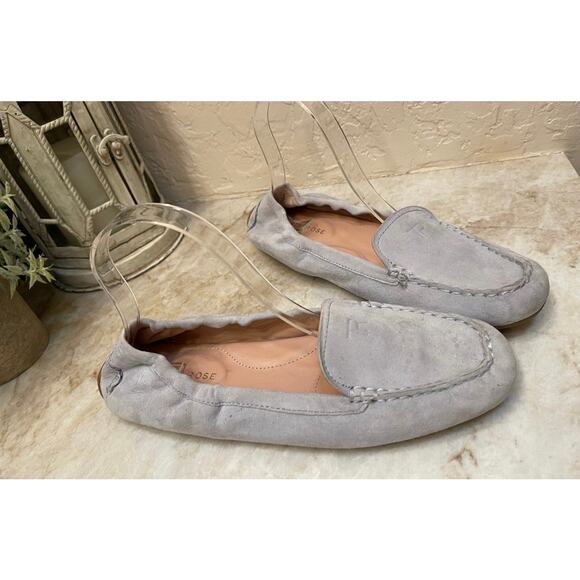 Taryn Rose “Kristine” baby blue suede Loafers Sz 9 - Picture 2 of 8